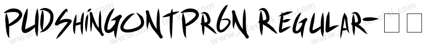 PUDShinGoNTPr6N Regular字体转换